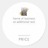 カスタムビジネスロゴと価格 ラウンドシール (正面)