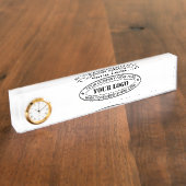 カスタムビジネスロゴと文字デスク名プレート デスクネームプレート (側面)