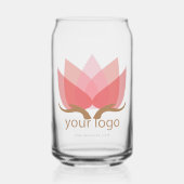 カスタムビジネスロゴのアップロードID621 ガラス缶 (正面)