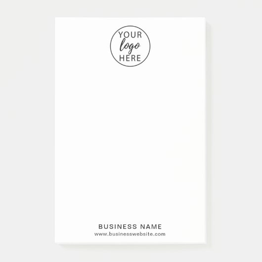 カスタムビジネスロゴのポストイット注記 ポストイット (正面)