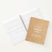 カスタムビジネスロゴクラフトスタイル ノートブック (内部)
