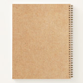 カスタムビジネスロゴクラフトスタイル ノートブック (裏面)