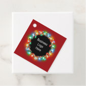 カスタムビジネスロゴクリスマスホリデー電球 フェイバータグ (インサイチュ)