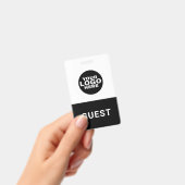 カスタムビジネスロゴゲストビジターパス バッジ (手持ち)