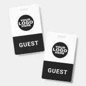 カスタムビジネスロゴゲストビジターパス バッジ (正面＆裏面)