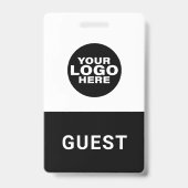 カスタムビジネスロゴゲストビジターパス バッジ (裏面)
