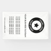 カスタムビジネスロゴスローガンとテキストプロモーション 横断幕 (横)