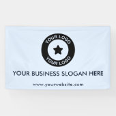 カスタムビジネスロゴスローガンウェブサイトプロモーショナル 横断幕 (横)