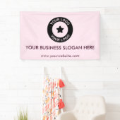 カスタムビジネスロゴスローガンウェブサイトプロモーショナル 横断幕 (インサイチュ)