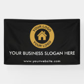 カスタムビジネスロゴスローガンウェブサイトプロモーショナル 横断幕 (横)