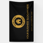 カスタムビジネスロゴスローガンウェブサイトプロモーショナル 横断幕 (縦)