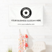 カスタムビジネスロゴスローガンウェブサイトプロモーション 横断幕 (インサイチュ)