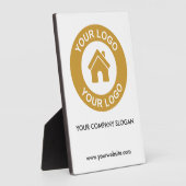 カスタムビジネスロゴスローガンWebサイトテーブルプラーク フォトプラーク (側面)