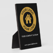 カスタムビジネスロゴスローガンWebサイトテーブルプラーク フォトプラーク (側面)