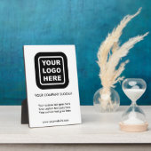 カスタムビジネスロゴスローガンWebサイトテーブルプラーク フォトプラーク (側面)