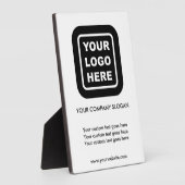 カスタムビジネスロゴスローガンWebサイトテーブルプラーク フォトプラーク (側面)