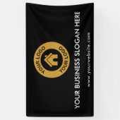 カスタムビジネスロゴスローガンWebサイトプロモーション 横断幕 (縦)