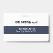 カスタムビジネスロゴバーコード従業員写真 バッジ (裏面)