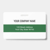 カスタムビジネスロゴバーコード従業員写真 バッジ (裏面)