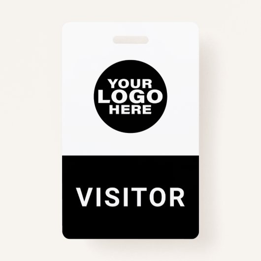 カスタムビジネスロゴビジターパスIDバッジ バッジ (正面)