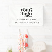 カスタムビジネスロゴプロフェッショナルはっきりしたモダン 横断幕 (インサイチュ)