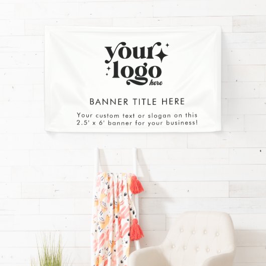 カスタムビジネスロゴプロフェッショナルはっきりしたモダン 横断幕 (インサイチュ)