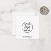 カスタムビジネスロゴミニマモダンリスト ノートカード (正面/裏面インサイチュ)