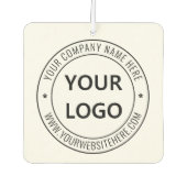 カスタムビジネスロゴ会社スタンプパーソナライズされた- カーエアーフレッシュナー (正面)