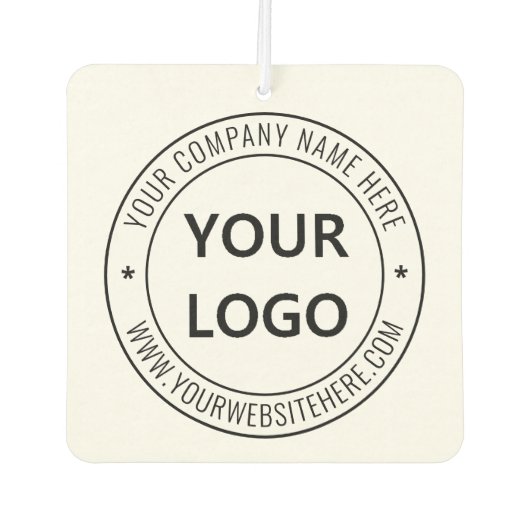 カスタムビジネスロゴ会社スタンプパーソナライズされた- カーエアーフレッシュナー (正面)