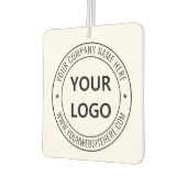 カスタムビジネスロゴ会社スタンプパーソナライズされた- カーエアーフレッシュナー (左)