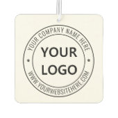 カスタムビジネスロゴ会社スタンプパーソナライズされた- カーエアーフレッシュナー (裏面)