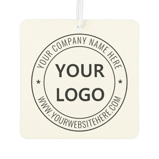 カスタムビジネスロゴ会社スタンプパーソナライズされた- カーエアーフレッシュナー (裏面)