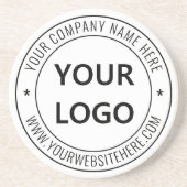 カスタムビジネスロゴ会社スタンプパーソナライズされた- コースター (正面)