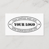カスタムビジネスロゴ会社スタンプパーソナライズされた- コーリングカード (裏面)