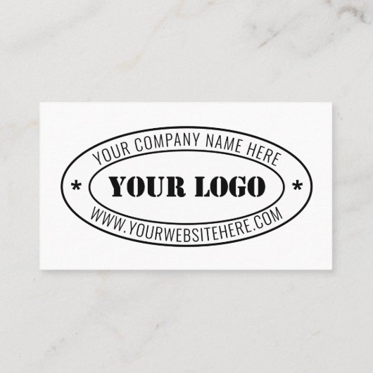 カスタムビジネスロゴ会社スタンプパーソナライズされた- コーリングカード (裏面)