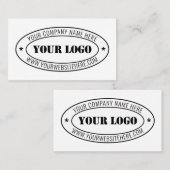 カスタムビジネスロゴ会社スタンプパーソナライズされた- コーリングカード (正面/裏面)