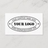 カスタムビジネスロゴ会社スタンプパーソナライズされた- コーリングカード (正面)