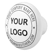 カスタムビジネスロゴ会社スタンプパーソナライズされた- セラミックノブ (右)