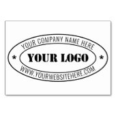 カスタムビジネスロゴ会社スタンプパーソナライズされた- テーブルナンバー (正面)