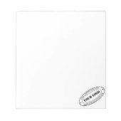 カスタムビジネスロゴ会社スタンプパーソナライズされた- ノートパッド (正面)