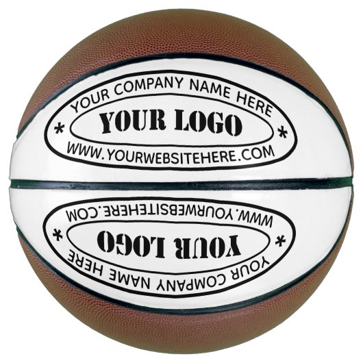カスタムビジネスロゴ会社スタンプパーソナライズされた- バスケットボール (正面)