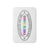 カスタムビジネスロゴ会社スタンプパーソナライズされた- バスマット (正面縦)