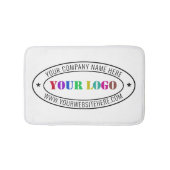 カスタムビジネスロゴ会社スタンプパーソナライズされた- バスマット (正面)
