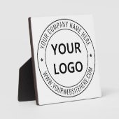 カスタムビジネスロゴ会社スタンプパーソナライズされた- フォトプラーク (正面)