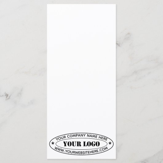 カスタムビジネスロゴ会社スタンプパーソナライズされた- メニュー (裏面)