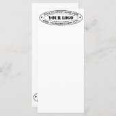 カスタムビジネスロゴ会社スタンプパーソナライズされた- メニュー (正面/裏面)