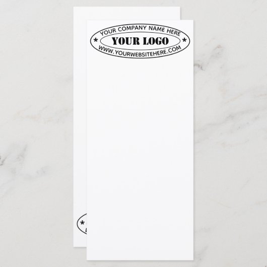カスタムビジネスロゴ会社スタンプパーソナライズされた- メニュー (正面/裏面)