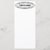 カスタムビジネスロゴ会社スタンプパーソナライズされた- メニュー (正面)