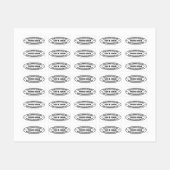 カスタムビジネスロゴ会社スタンプパーソナライズされた- ラベル (シート)