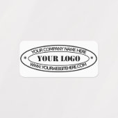 カスタムビジネスロゴ会社スタンプパーソナライズされた- ラベル (デザイン2)